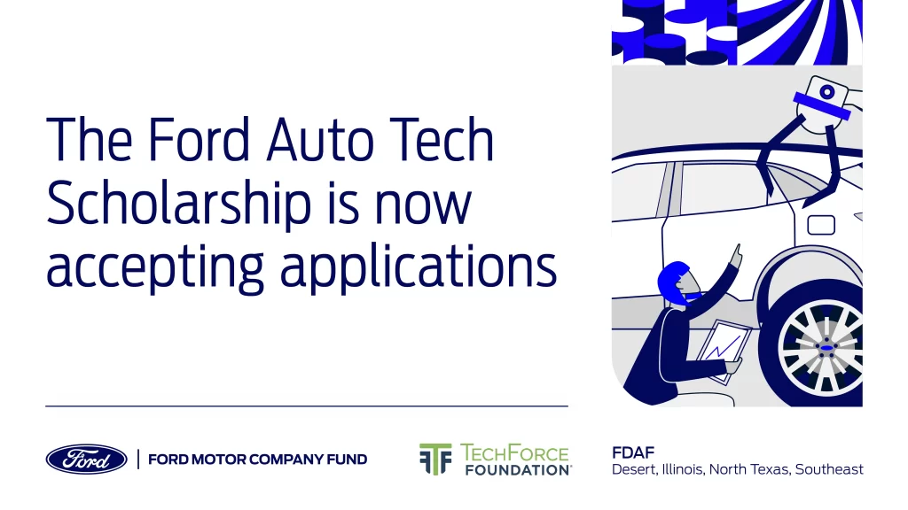 The Ford Auto Tech Scholarship is now accepting applications.