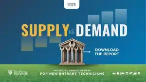 Cover image for TechForce Foundation's 2024 Supply & Demand Report.